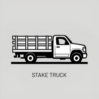 Image of vehicle stake bed truck