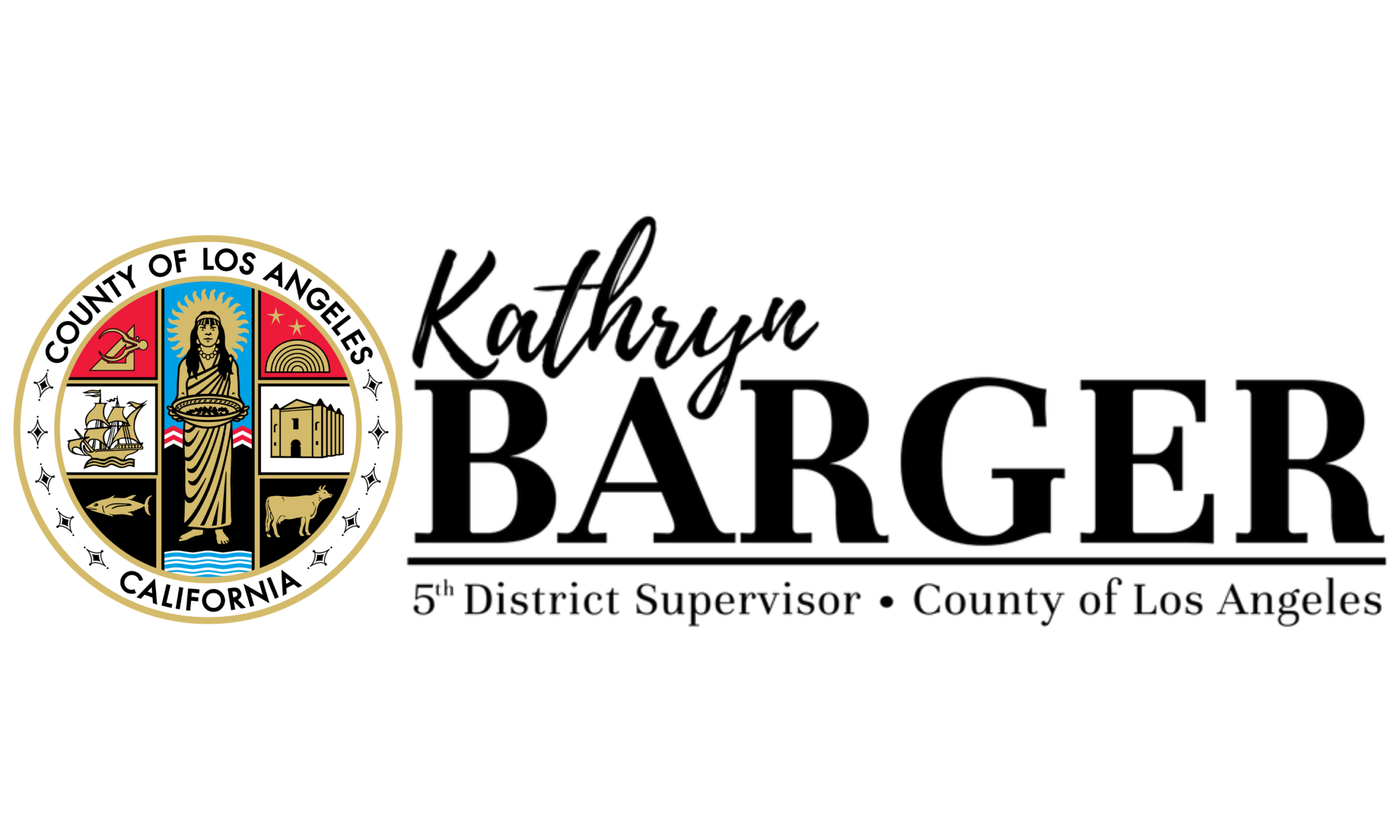 logo of kathryn barger los angeles county supervisor fifth district.